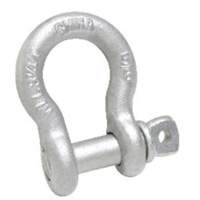 Anchor Shackle, 3/16", Screw Pin, Hot Dip Galvanized Groupe Generik