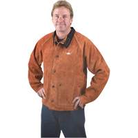Veste de soudage, Cuir, 4T-Grand, Lava Brown Groupe Generik