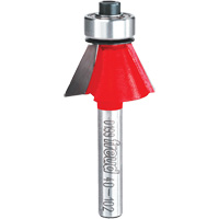 Router Bit - Chamfer Bit, 15/16" Dia., 1/4" Shank Groupe Generik