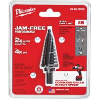 #8 Step Drill Bit, 1/2" - 1" , 1/16" Increments, High Speed Steel Groupe Generik