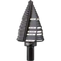 #12 Step Drill Bit, 7/8" - 1-3/8" , High Speed Steel Groupe Generik