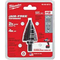 #12 Step Drill Bit, 7/8" - 1-3/8" , High Speed Steel Groupe Generik