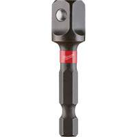 Shockwave Impact Driver Socket Adapter, 1/4" Drive Size, 3/8" Male Size, Ball, 1-7/8" L Groupe Generik
