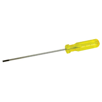 Tournevis &agrave; fente d'&eacute;lectricien, Tige de 5/32", Ronde, 9-1/2" lo, Prise en Plastique Groupe Generik