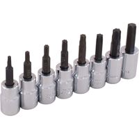 Jeu de douilles, Torx, Prise 3/8", 8 mrcx Groupe Generik
