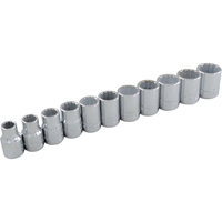 Jeu de douilles, 11 Mcx, Prise de 3/8" Groupe Generik
