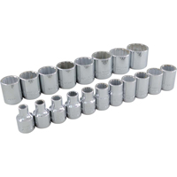 Jeu de douilles, 19 Mcx, Prise de 3/8" Groupe Generik