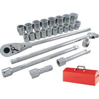 Jeu de douilles et accessoires, 26 Mcx, Prise de 3/4" Groupe Generik