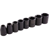 Jeu de douilles, 8 Mcx, Chocs, Prise de 3/8" Groupe Generik
