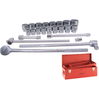 Socket & Attachment Set, 24 Pcs, 1" Drive Size Groupe Generik
