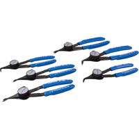 Convertible Retaining Ring Plier Set - Includes Plastic Case, 6 Pieces Groupe Generik
