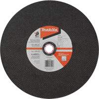 Abrasive Cut-Off Wheel, 14" x 3/32", 1" Arbor, Type 1, Aluminum Oxide, 4400 RPM Groupe Generik
