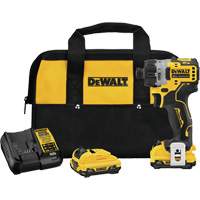 Trousse de tournevis &agrave; moteur sans balai Xtreme, 1/4", 12 V, 200 UWO couple max., Lithium-ion bloc-pile Groupe Generik