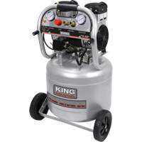 Ultra-Quiet Oil-Free Air Compressor, Electric, 10 Gal. (12 US Gal), 125 PSI, 120/1 V Groupe Generik