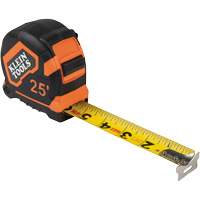 Tape Measure with Belt Clip, 25', 1/16" Graduations Groupe Generik