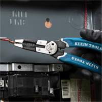 Klein-Kurve&reg; Heavy-Duty Wire Stripper, Cutter & Crimper Multi-Tool, 8-1/4" L, 8 - 20 AWG Groupe Generik