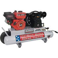 Wheelbarrow Air Compressor, Gas, 10 Gal. (12 US Gal), 150 PSI Groupe Generik