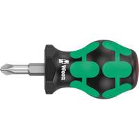350 Phillips Stubby Screwdriver, #2, 3-1/8" L, Cushion Grip Handle Groupe Generik