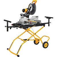 Double Bevel Sliding Compound Mitre Saw with Heavy-Duty Rolling Stand Groupe Generik