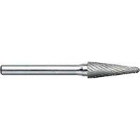 DRILLCO Magnum Double Cut Solid Carbide Burr, SL-3, 3/8" Dia., 1/4" Shank, 1-1/16" Depth of Cut Groupe Generik
