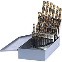 DRILLCO Metric Jobber Length Drill Bit Set, 25 Pieces, High Speed Steel Groupe Generik