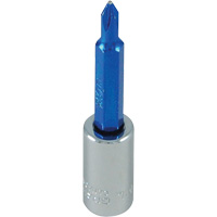 Douille tournevis &agrave; embout bleu, Phillips, #1, Prise 1/4" Groupe Generik