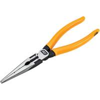 Pitbull Dipped Handle Long Nose Pliers, 8" L Groupe Generik
