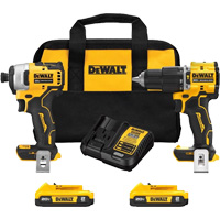 Atomic Cordless & Brushless Two-Tool Combo Kit, Lithium-Ion, 20 V Groupe Generik