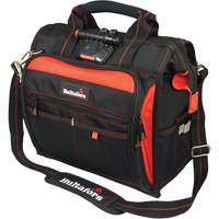 Sac &agrave; outils &eacute;clair&eacute; pour technicien, Polyester balistique, Noir/Rouge Groupe Generik