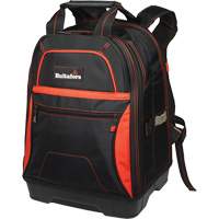 Molded Base Bottom Tool Backpack, Black/Red, Ballistic/Polyester Groupe Generik