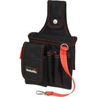 Petite poche pour technicien, Polyester balistique, Noir/Rouge Groupe Generik