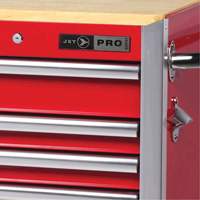 PRC7215 Pro Series Roller Cabinet, 15 Drawers, 72" W x 24" D x Red Groupe Generik