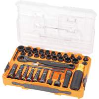 KNECT Complete Impact Pass Through & Flip Socket Set, 39 Pcs, Impact Groupe Generik
