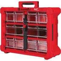 Organisateur PACKOUT &agrave; bac inclinable, 15-1/5" x 19-7/10" x 6-7/10", Noir/Rouge Groupe Generik
