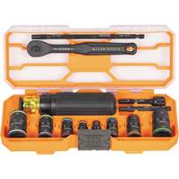Flip-16 KNECT Ratcheting Impact Flip Socket Screwdriver Set, 13 Pcs Groupe Generik
