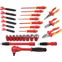 Jeu d'outils isol&eacute;s, 1000 V, 28 M Groupe Generik