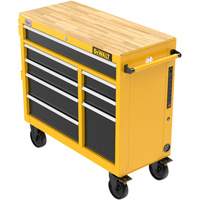 Heavy-Duty Mobile Workstation, 8 Drawers, 40" W x Yellow Groupe Generik