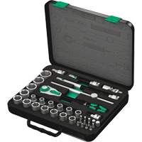 8100 SC 2 Zyklop Speed Ratchet Set, 37 Pcs, 3/8" Drive Size Groupe Generik