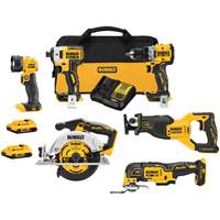 XR&reg; Cordless Brushless 6-Tool Combo Kit , Lithium-Ion, 20 V Groupe Generik
