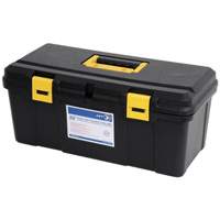Coffre &agrave; outils portatif en plastique JPTB-22, 22" la x 10-1/4" p x 9-1/2" h, Noir Groupe Generik