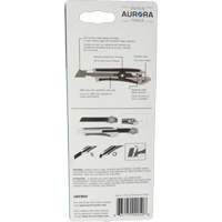 Couteau professionnel de 18 mm, Acier inoxydable, Robuste, Prise en Caoutchouc Groupe Generik
