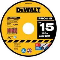 Metal Cutting Wheel, 6" x 0.045", 7/8" Arbor, Type 1, Aluminum Oxide Groupe Generik