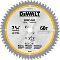 Lame circulaire en acier avec pointes en carbure de tungst&egrave;ne, 7-1/4", 60 dents, Pour Non ferre Groupe Generik