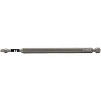 Impactech&reg; Power Bit, Square, #2 Tip, 1/4" Drive Size, 6" Length Groupe Generik