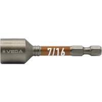 Impactech&reg; Nut Driver, 7/16" Tip, 1/4" Drive, 2-9/16" L, Magnetic Groupe Generik