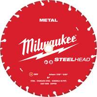 Lame de coupe diamant&eacute;e STEELHEAD, 9", Pour M&eacute;tal Groupe Generik