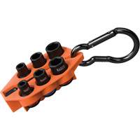 Grab-And-Go Impact Socket Set, SAE, 7 Pcs, Impact, 3/8" Drive Size Groupe Generik