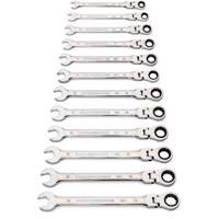 90-Tooth 12 Point Wrench Set, Flex Head/Ratcheting Combination, 12 Pieces, Metric Groupe Generik