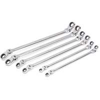 90-Tooth 12 Point Metric GearBox Double Ratcheting Wrench Set, Flex Head, 6 Pieces, Metric Groupe Generik