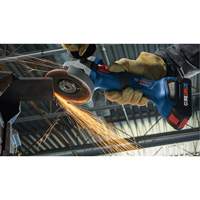 Rectifieuse angulaire sans balais avec interrupteur coulissant, Roue de 4-1/2", 18 V Groupe Generik